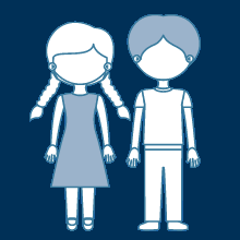 a boy and a girl standing next to each other.
